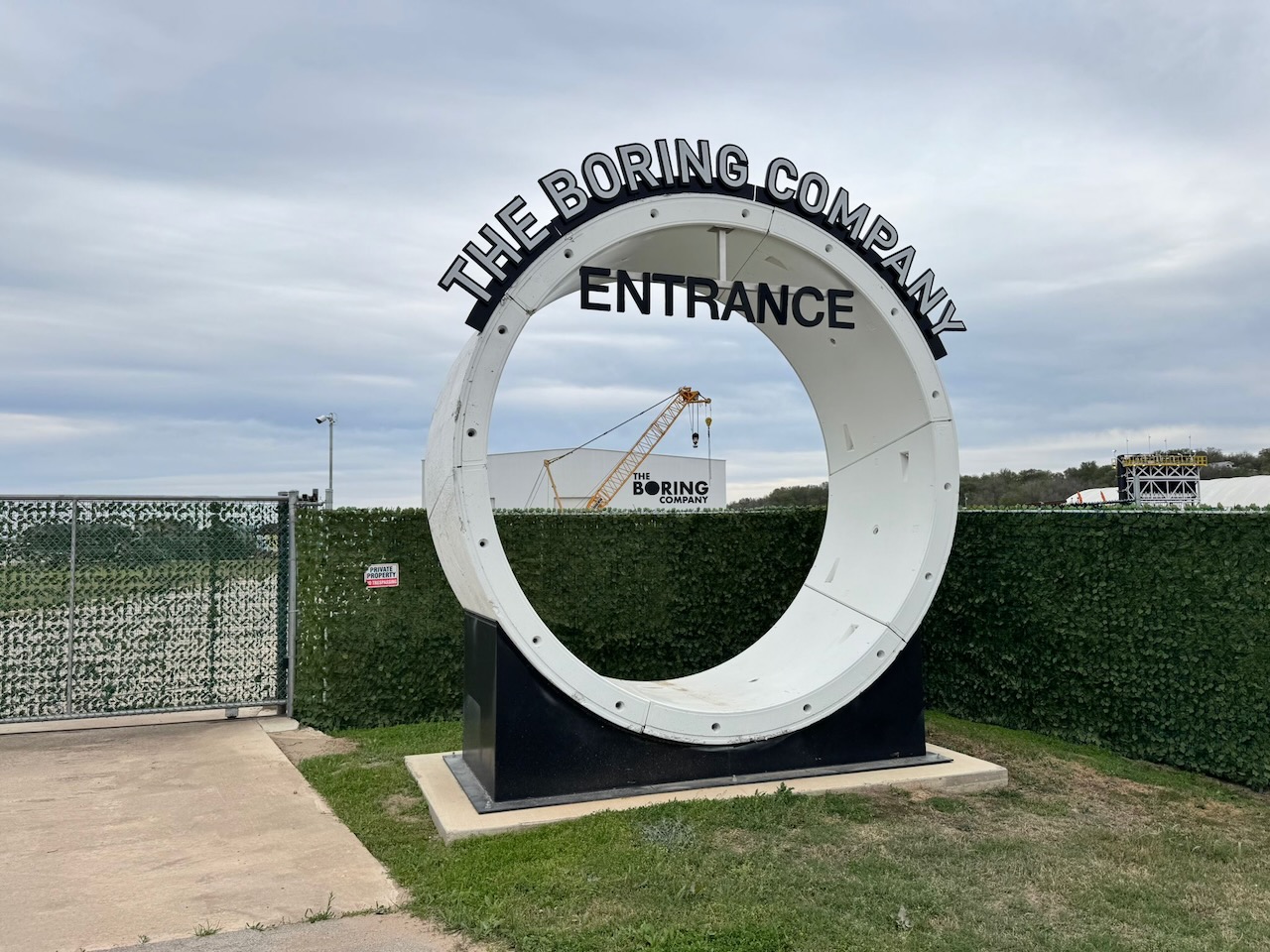 The Boring Company entrance