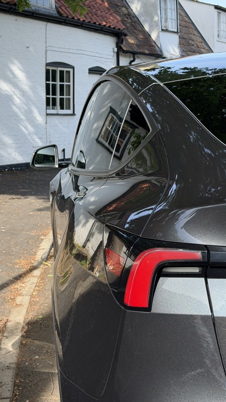 Taillight detail, Model Y RWD