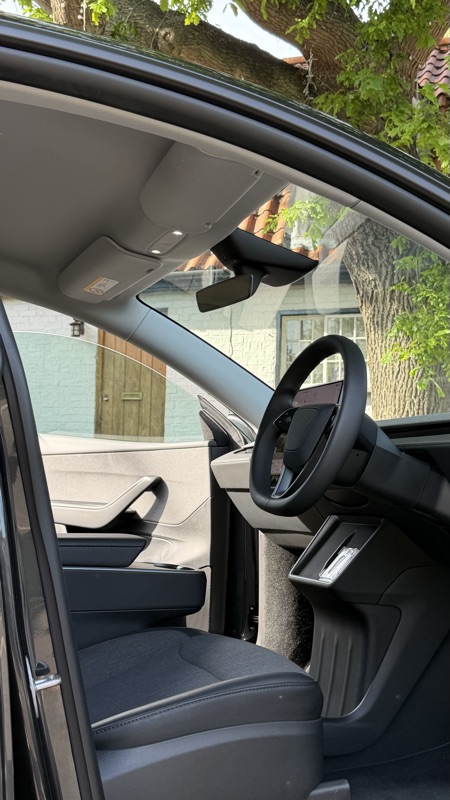 Front cabin with the door open