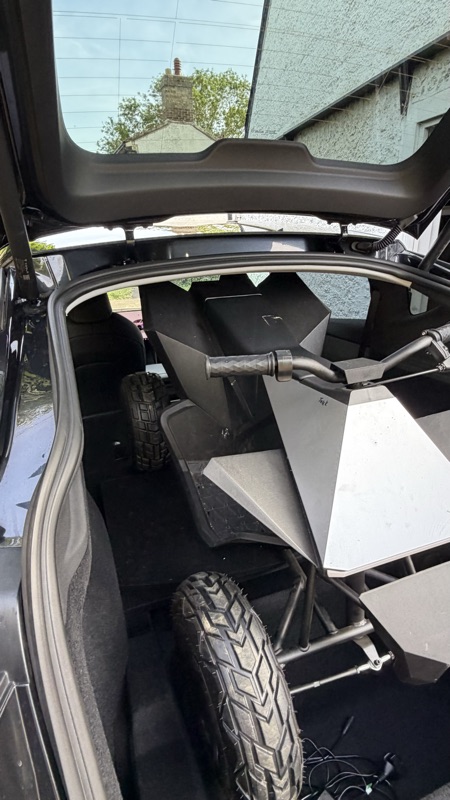 Close detail of the boot interior
