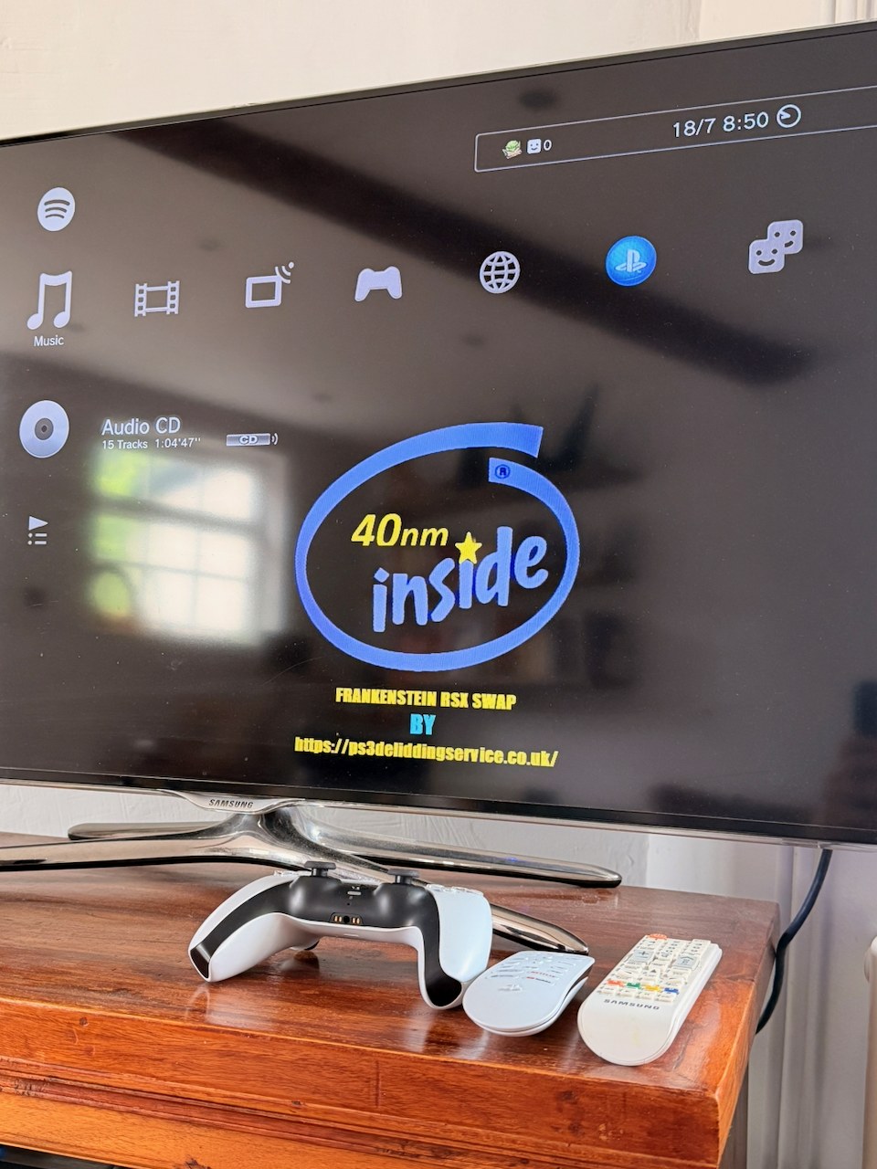The "40nm inside" easter egg Matt left on the desktop